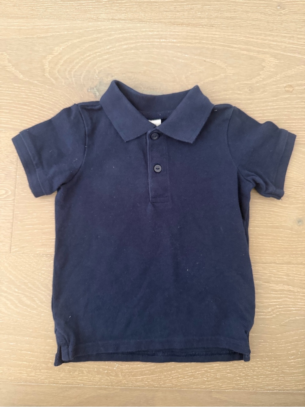 H&M Navy Blue Short-Sleeve Polo Shirt for Kids